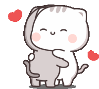 Gif câlins chats